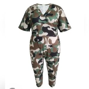 Camouflage jumpsuit